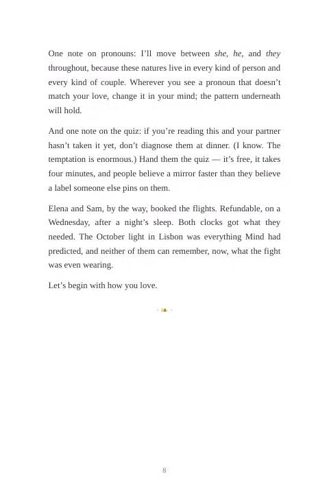 Sample page from Love in Bloom